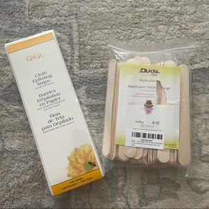 Cloth Wax Strips & Applicator Sticks